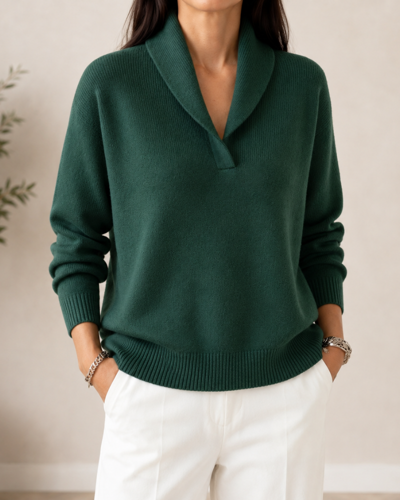 Hélène - Pull à col en châle