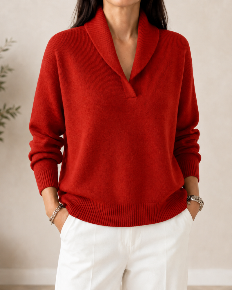 Hélène - Pull à col en châle