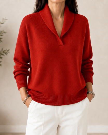 Hélène - Pull à col en châle