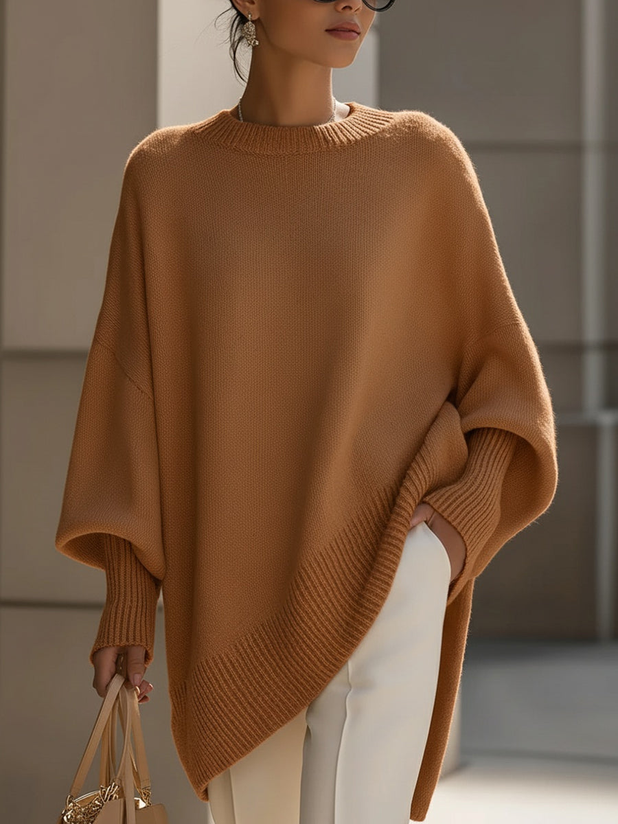 Jennifer | Pull oversize drapé à col large
