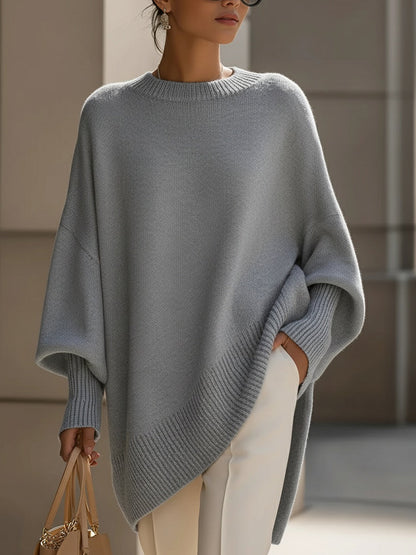 Jennifer | Pull oversize drapé à col large