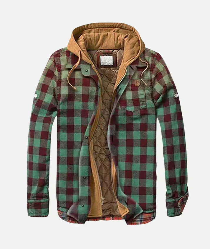 Étienne | Veste patchwork à motif damier