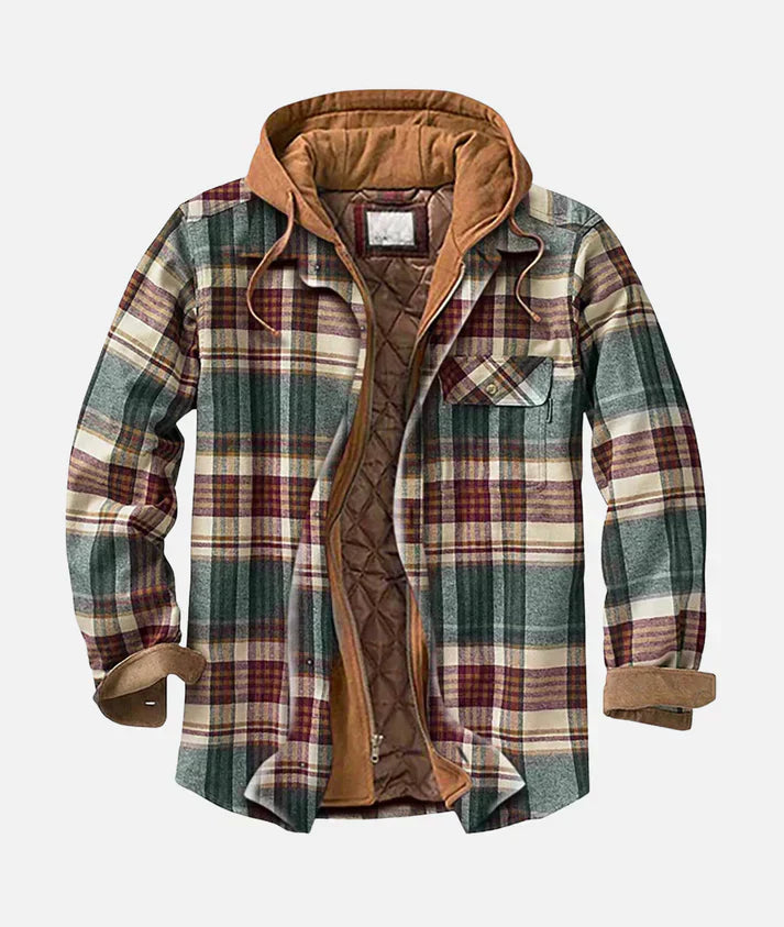 Étienne | Veste patchwork à motif damier