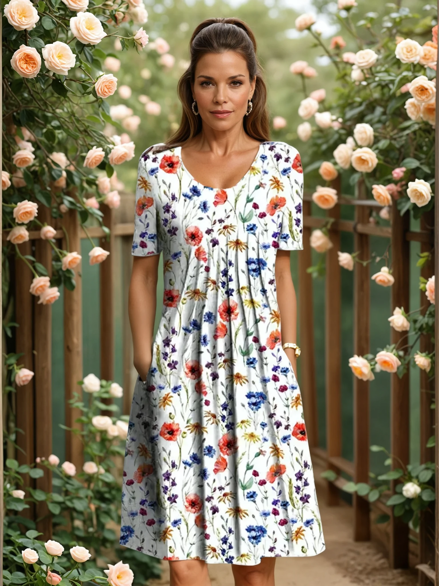 GEORGINA | ABITO ELEGANTE CON COPERTURA DELLA PANCIA