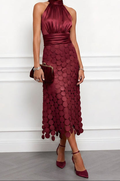 Celine | Élégante robe midi pour cérémonies