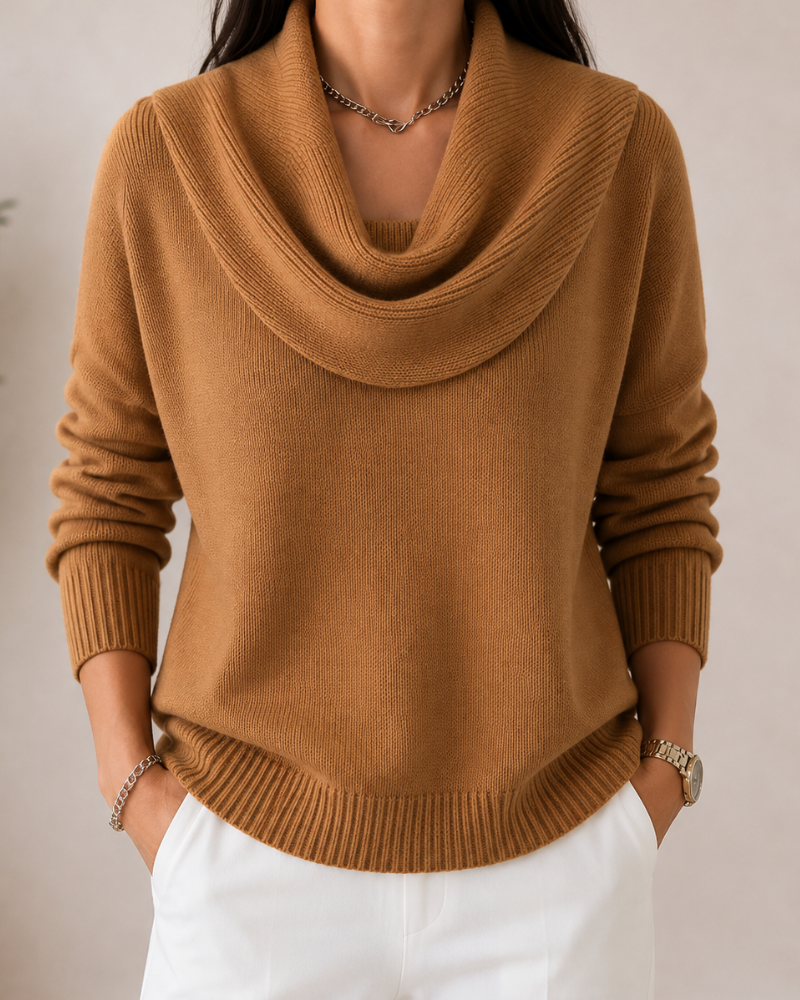 Élodie™ | Pull à col bénitier doux
