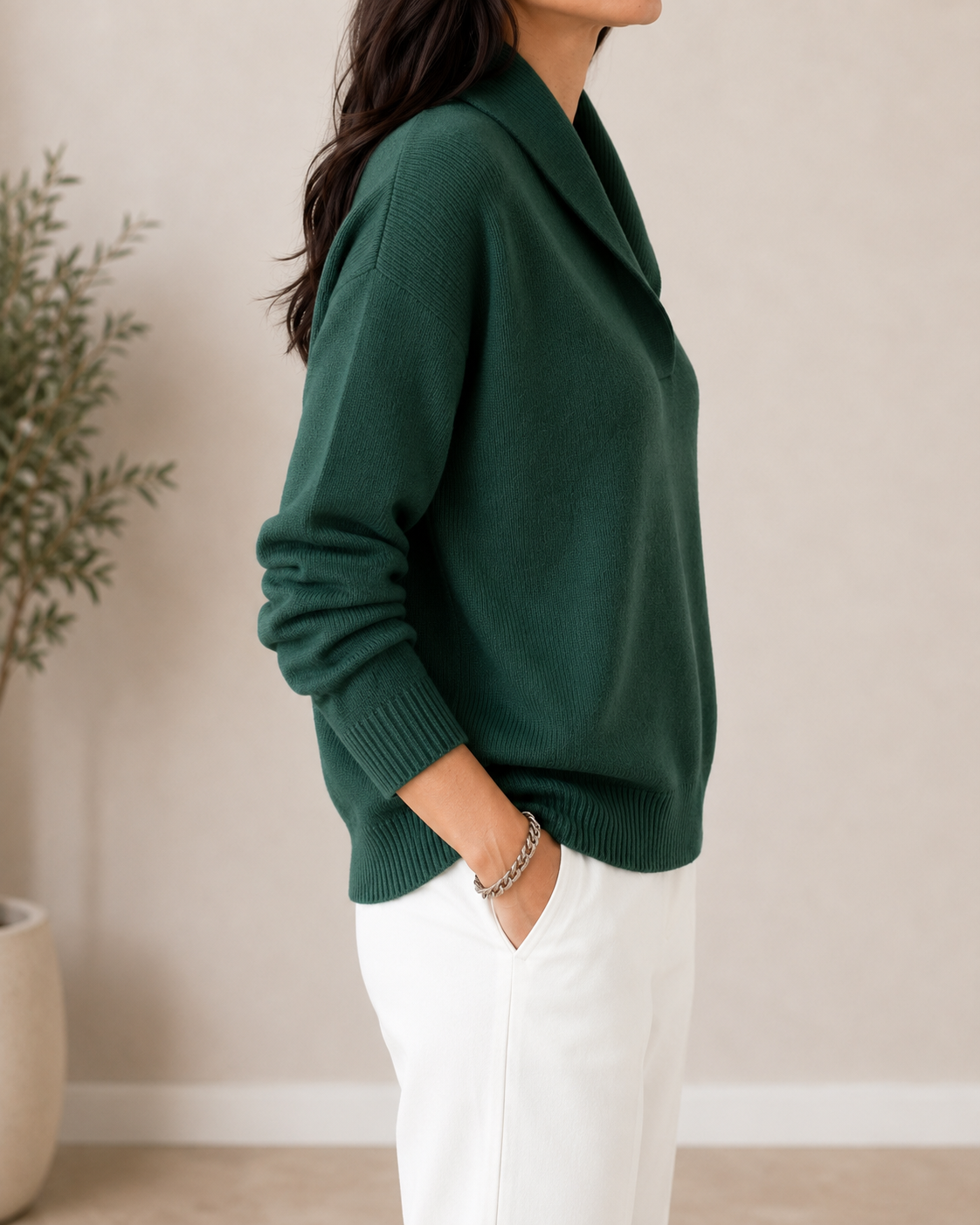 Hélène - Pull à col en châle