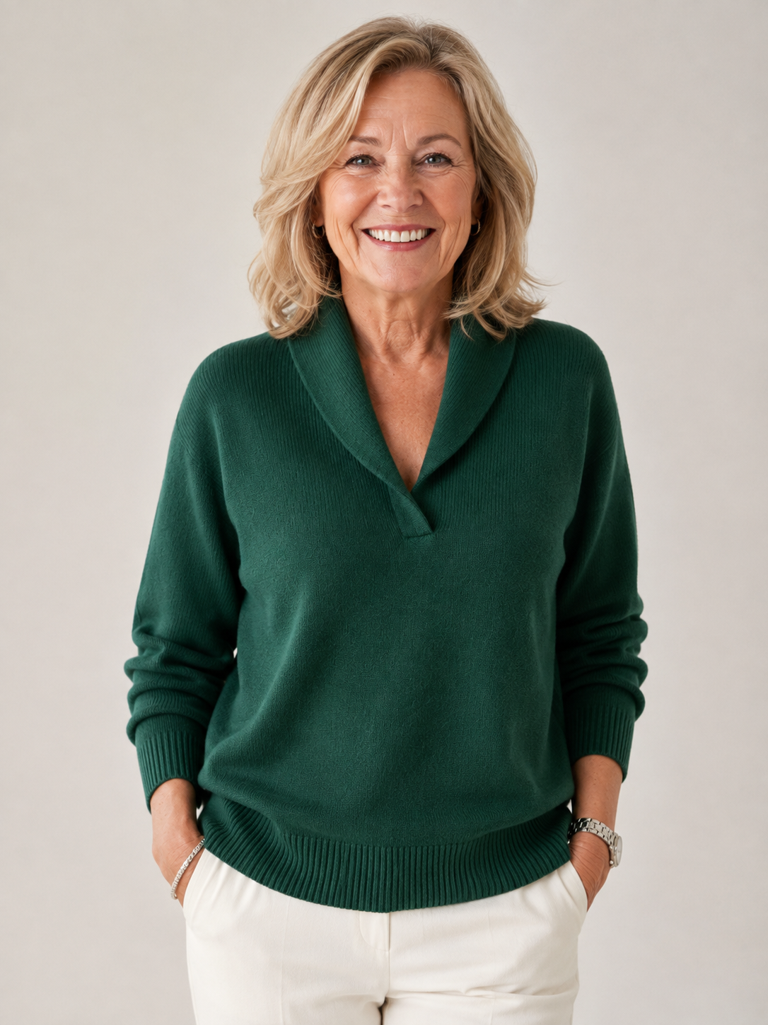 Hélène - Pull à col en châle