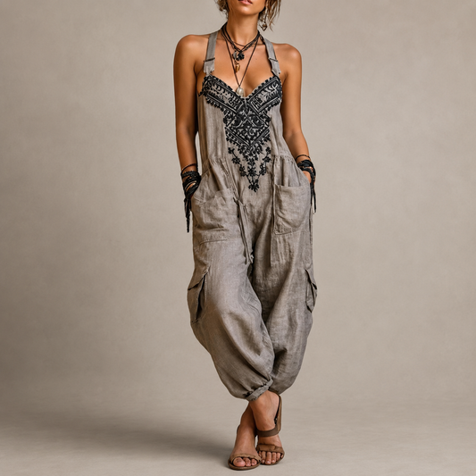 Ginevra – tuta bohemiana ricamata