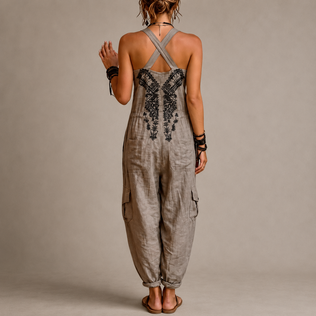 Ginevra – tuta bohemiana ricamata