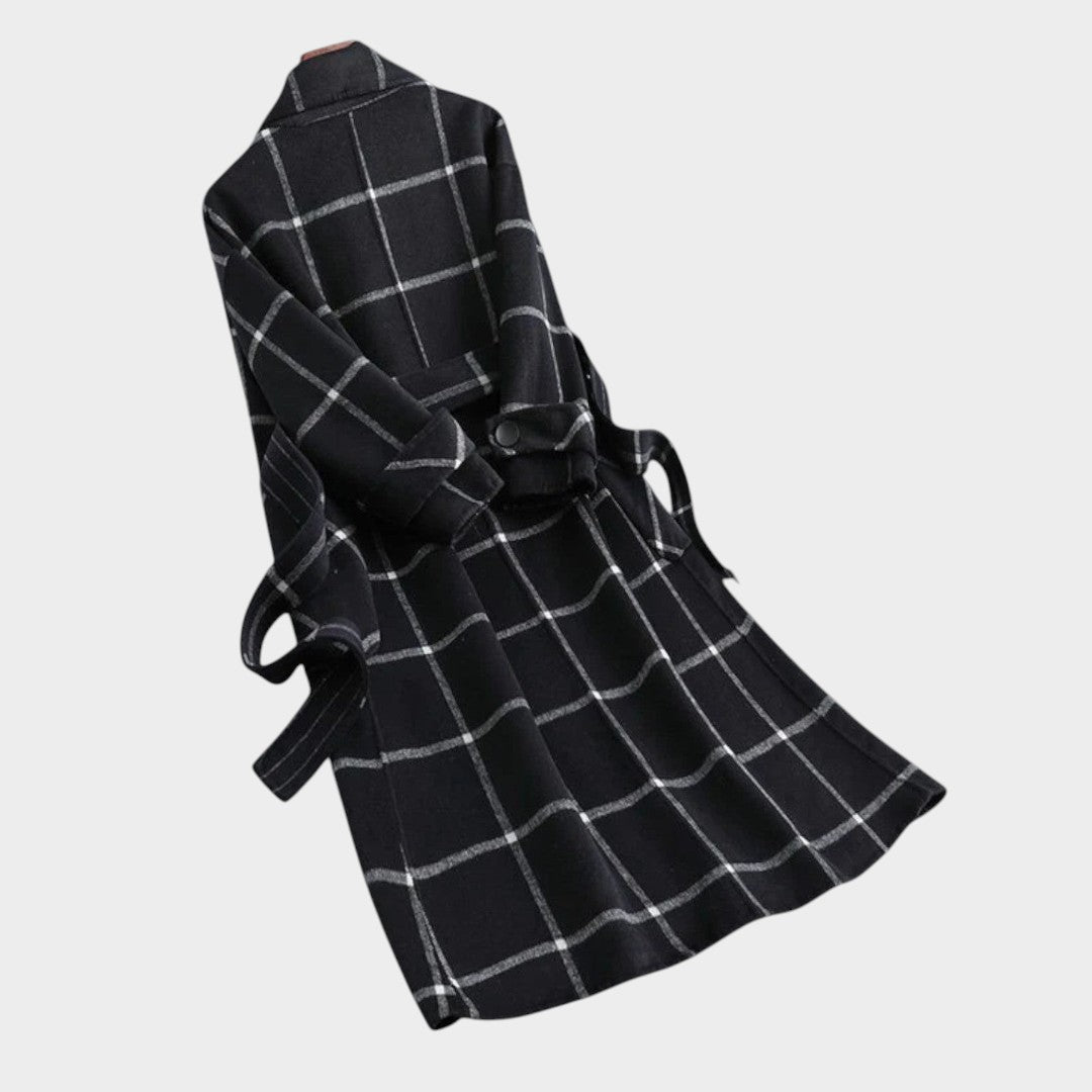 Amélie™ | Manteau d'automne à carreaux classiques