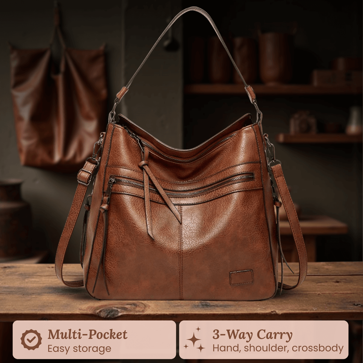Le Zip Carry de Serena | Sac à bandoulière
