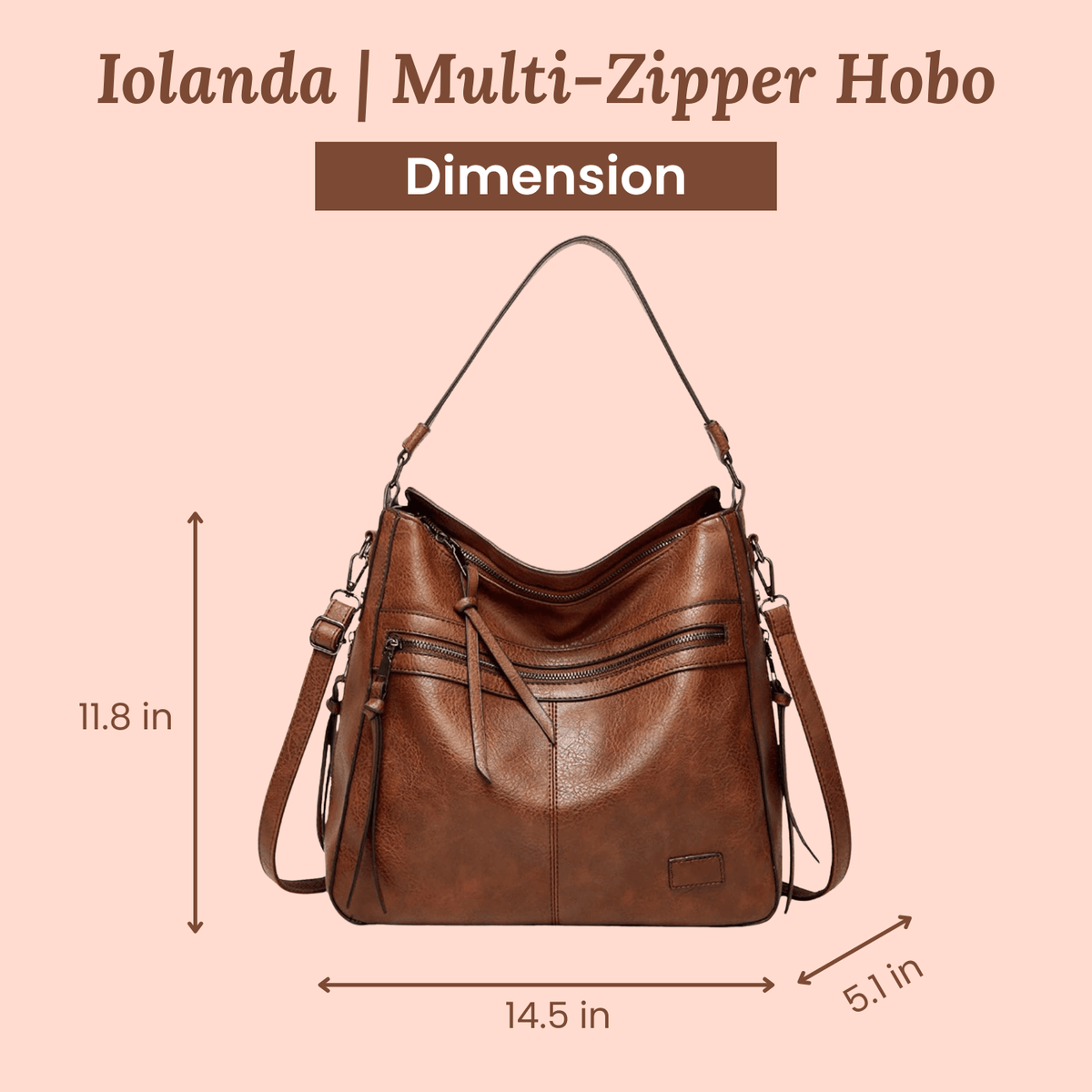 Le Zip Carry de Serena | Sac à bandoulière