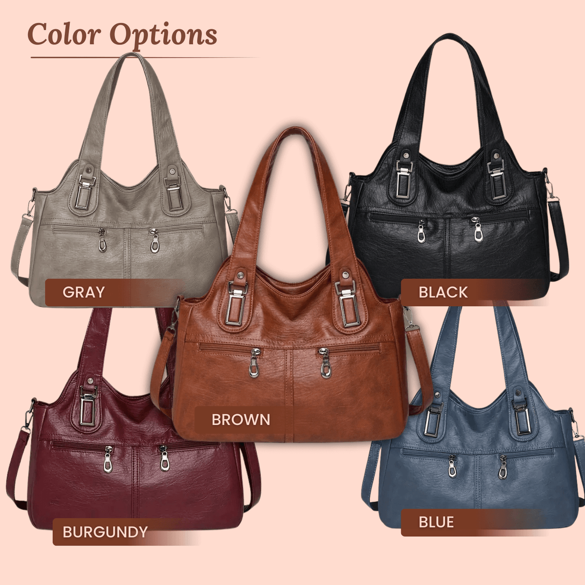 Dual-Zip de Flavia | Sac d'épaule