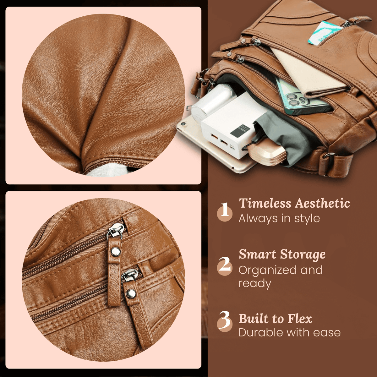 Multi-poches d’Emanuela | Sac à bandoulière