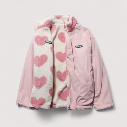 Danielle | Veste réversible en forme de cœur