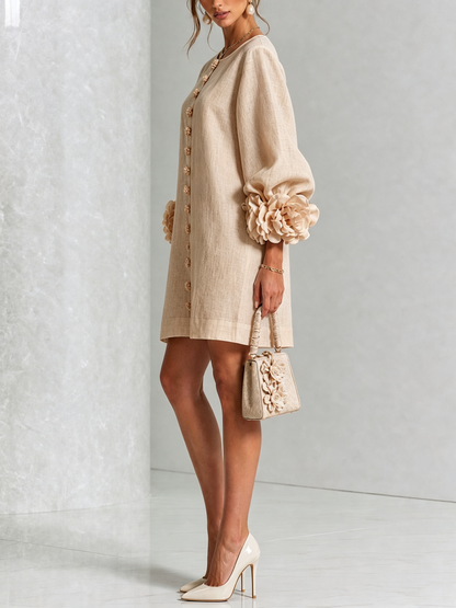 Celine - Robe chemise mini à boutons