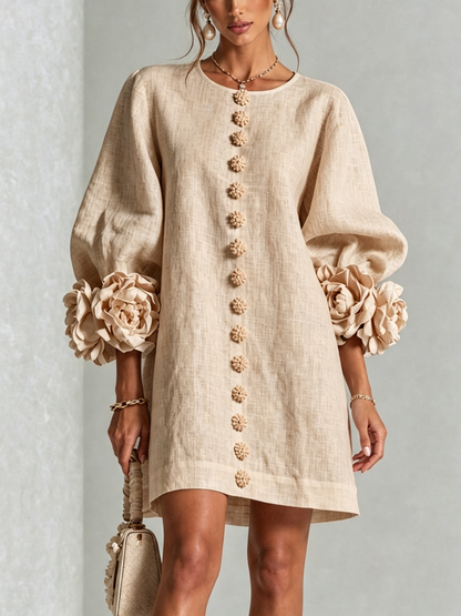 Celine - Robe chemise mini à boutons
