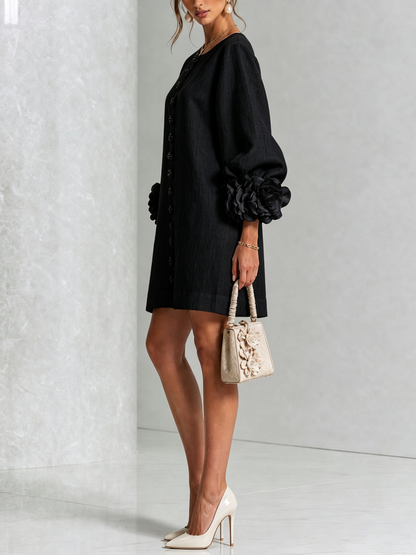 Celine - Robe chemise mini à boutons
