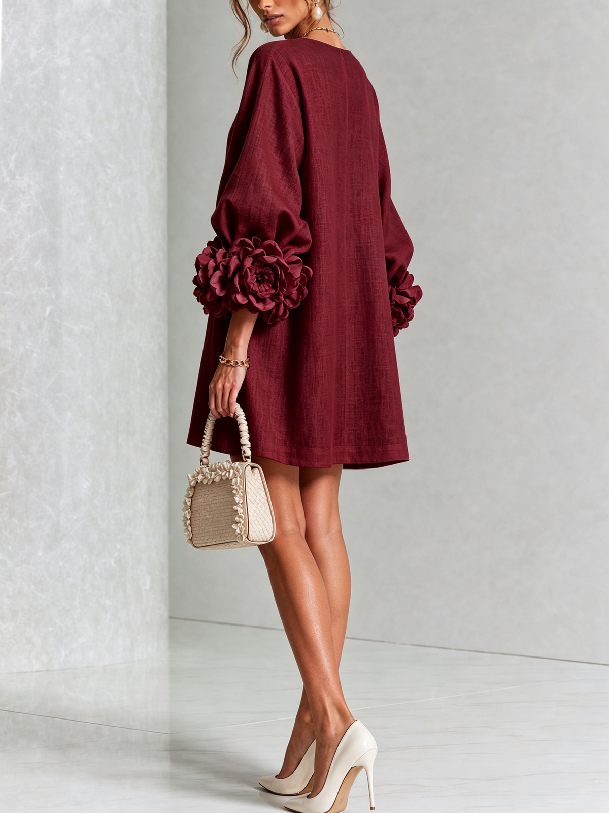Celine - Robe chemise mini à boutons