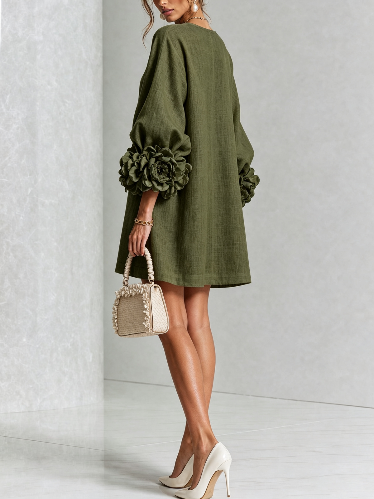 Celine - Robe chemise mini à boutons