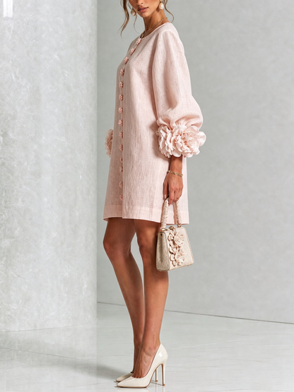 Celine - Robe chemise mini à boutons