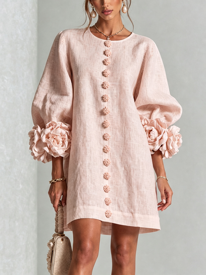 Celine - Robe chemise mini à boutons