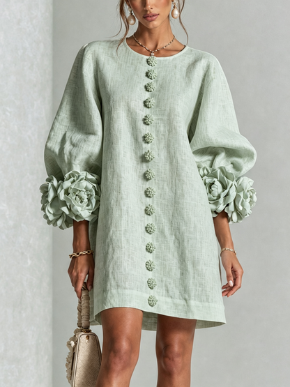 Celine - Robe chemise mini à boutons