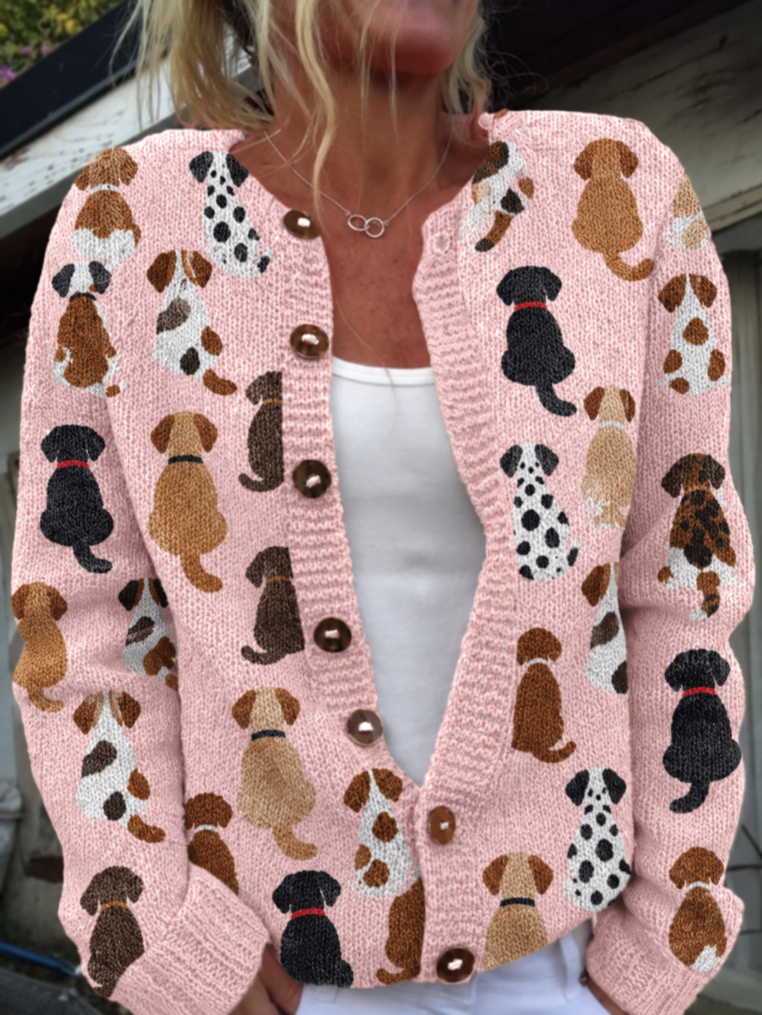 Belle Québec | Cardigan à Imprimé Chiens