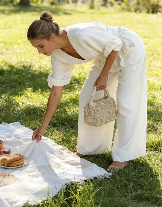 Elisa | Tuta elegante con tagli fluidi