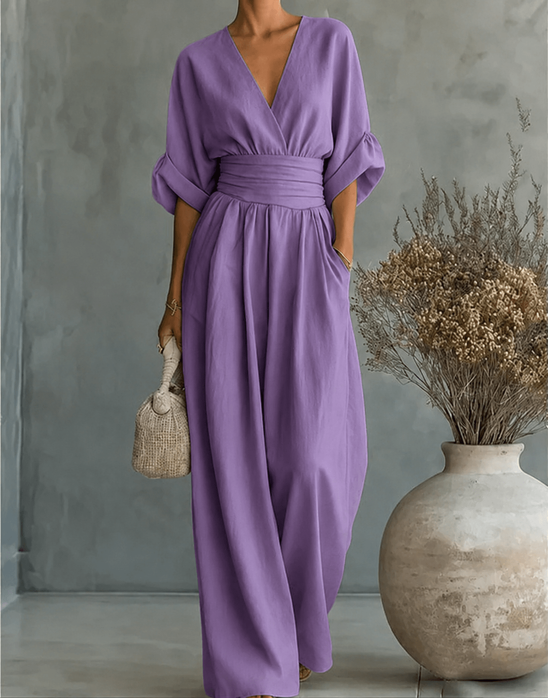 Elisa | Tuta elegante con tagli fluidi