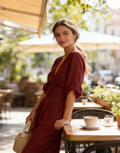 Elisa | Tuta elegante con tagli fluidi