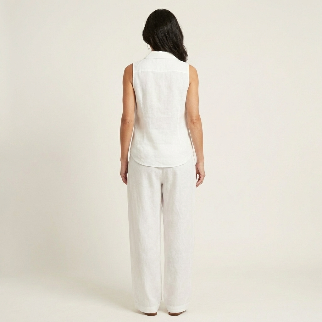 Twiila | Haut à nouer et pantalon à jambes larges