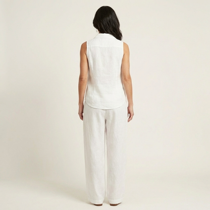 Twiila | Haut à nouer et pantalon à jambes larges