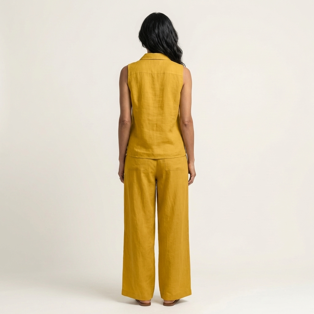 Twiila | Haut à nouer et pantalon à jambes larges