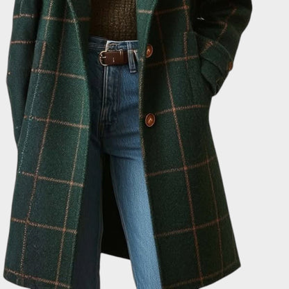 Amélie™ | Manteau d'automne à carreaux classiques