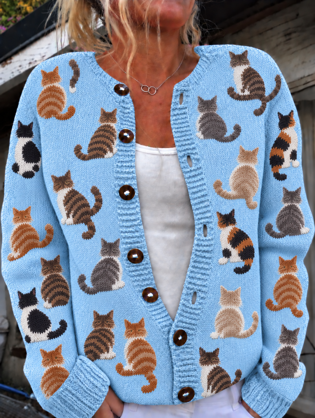 Belle Québec | Cardigan à Imprimé Chatons