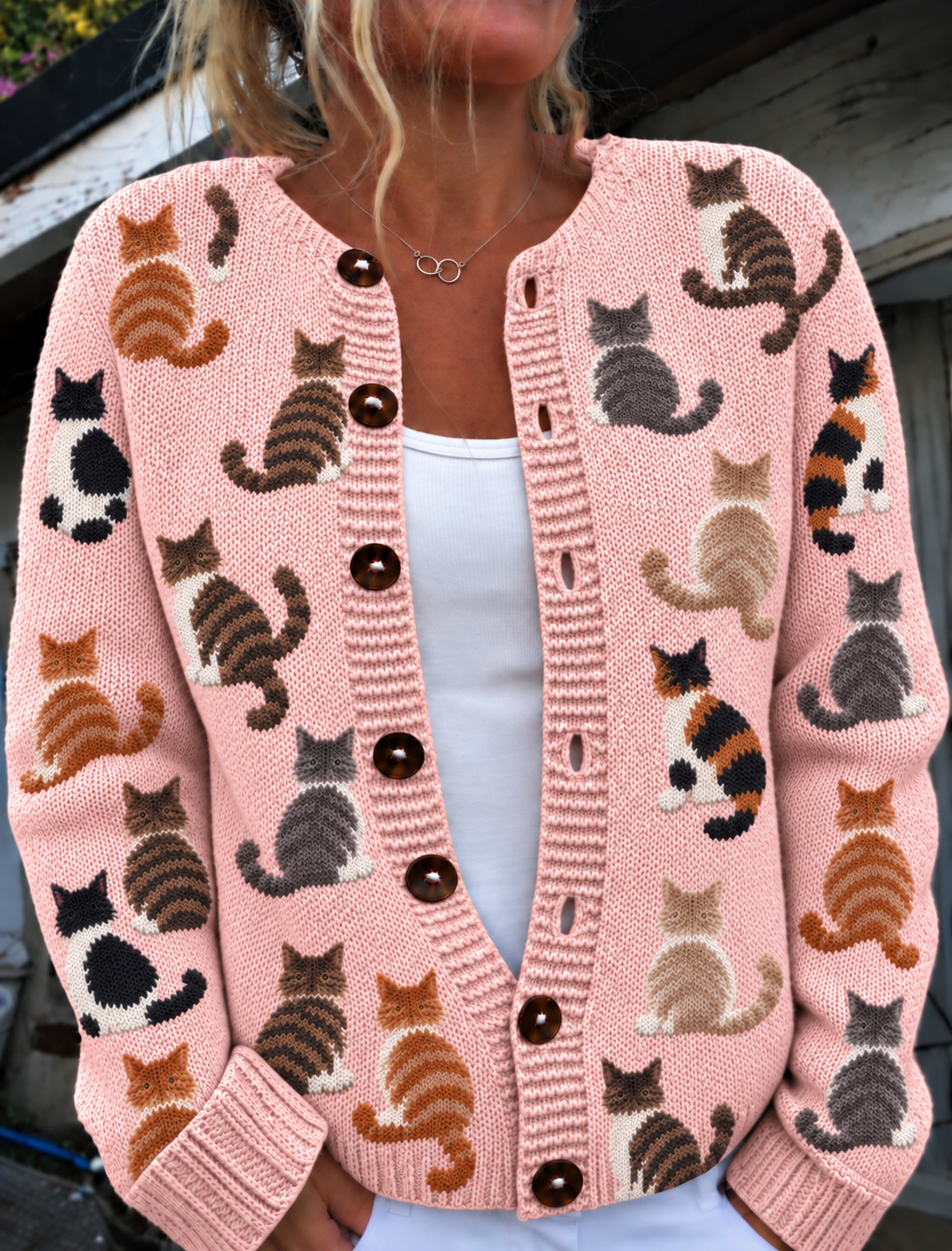 Belle Québec | Cardigan à Imprimé Chatons