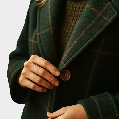 Amélie™ | Manteau d'automne à carreaux classiques