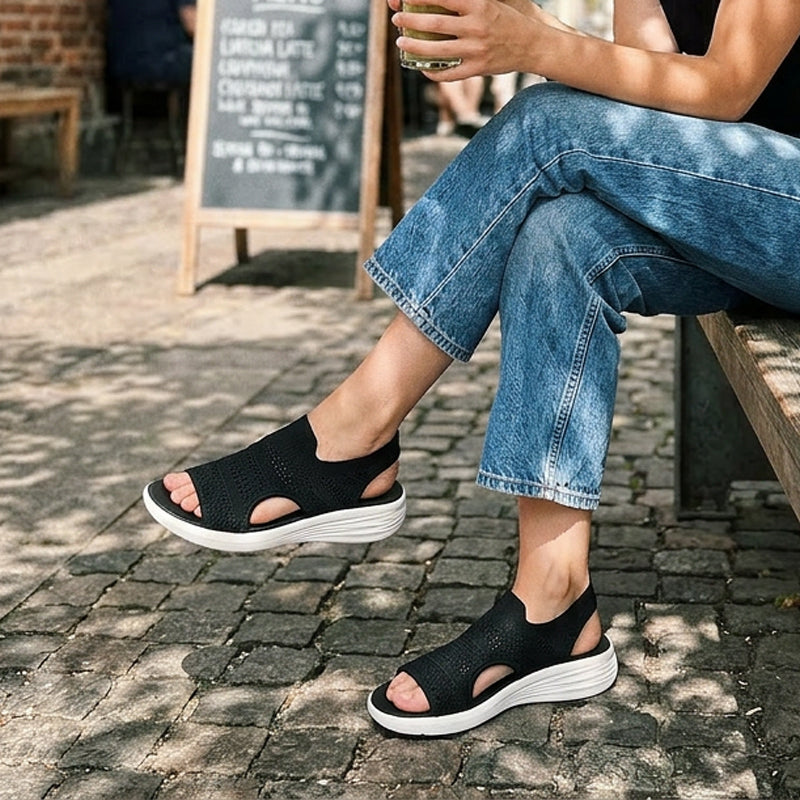Arianna™ | Sandali con plateau, realizzati in materiale traspirante per donne